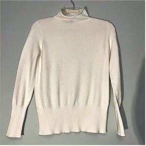 French Connection Classic Cream Turtleneck Sweater